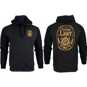 Howitzer Style Men's Hoodie Pullover FREEDOM LAGER Military Grunt